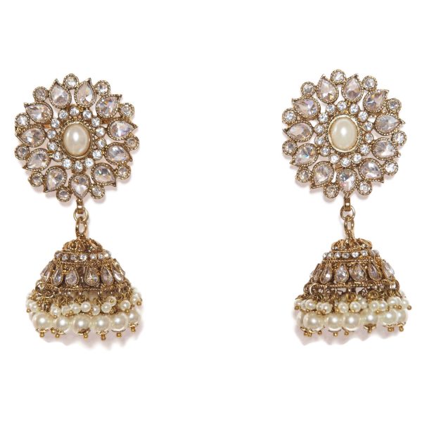 Antique Gold Jhumkis
