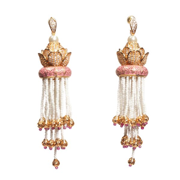 Pearl Tassel Earrings