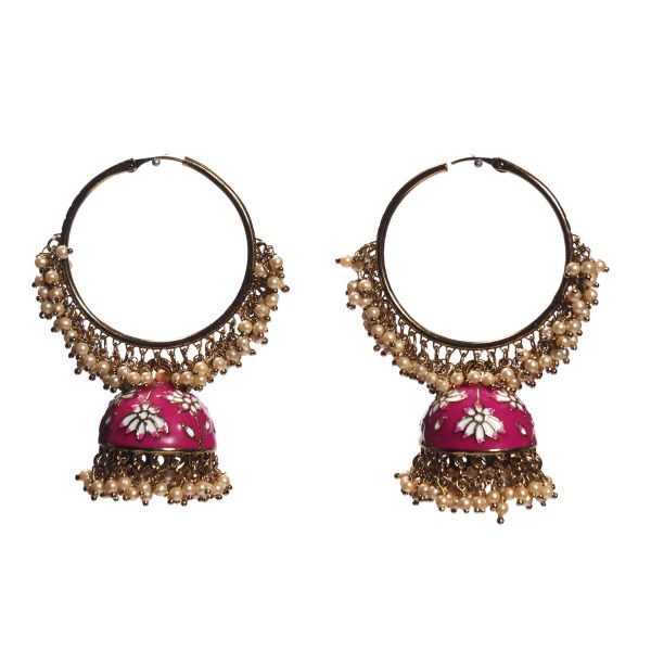 Jhumki Baliya Fuchsia Pink
