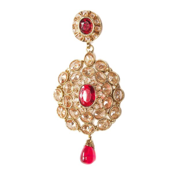 Red Crystal Earrings