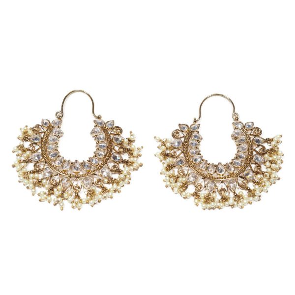 Gold Chand Baliya Earrings