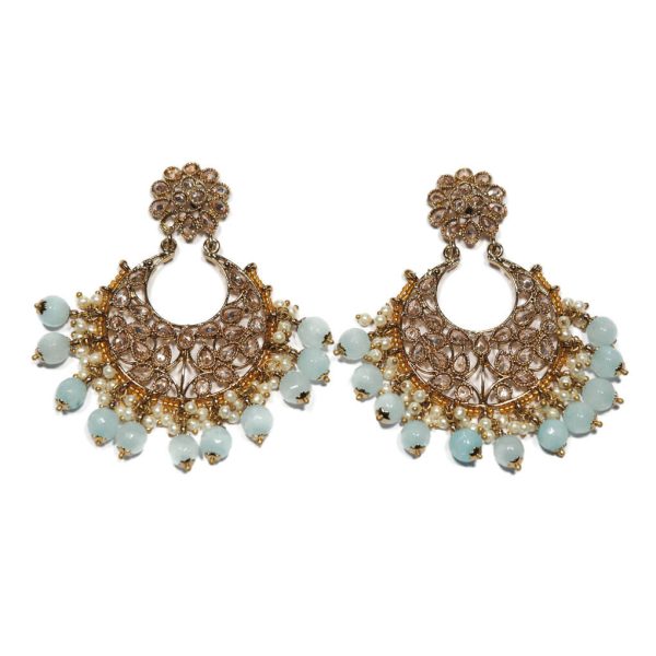 Crystal Chand Balis Earrings