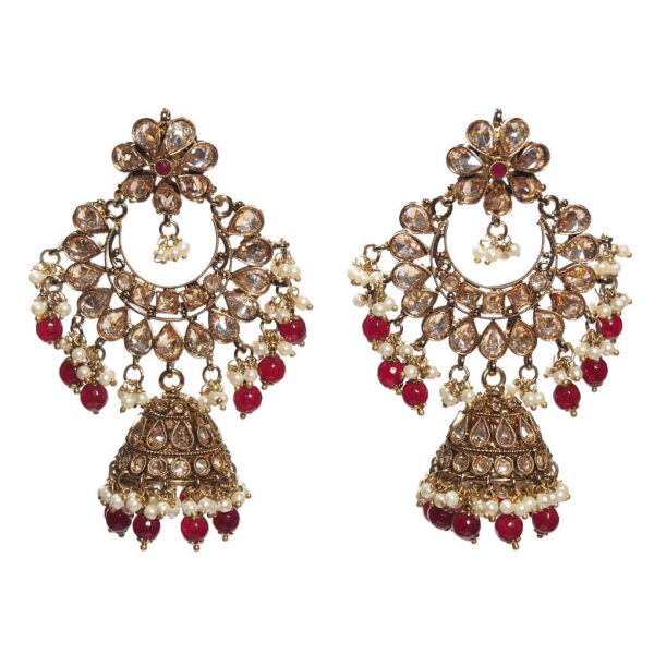 Gold Jhumka Earrings