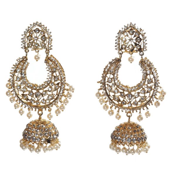 Gold Jhumki  Baliya Earrings