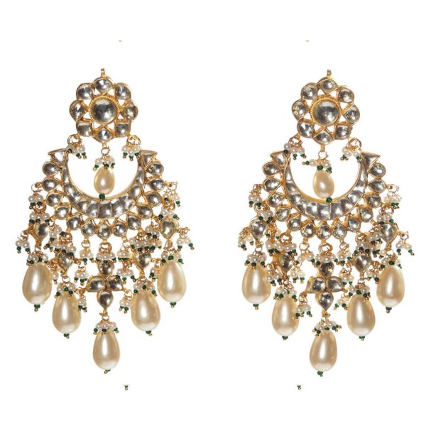 Gold Kundan Earrings