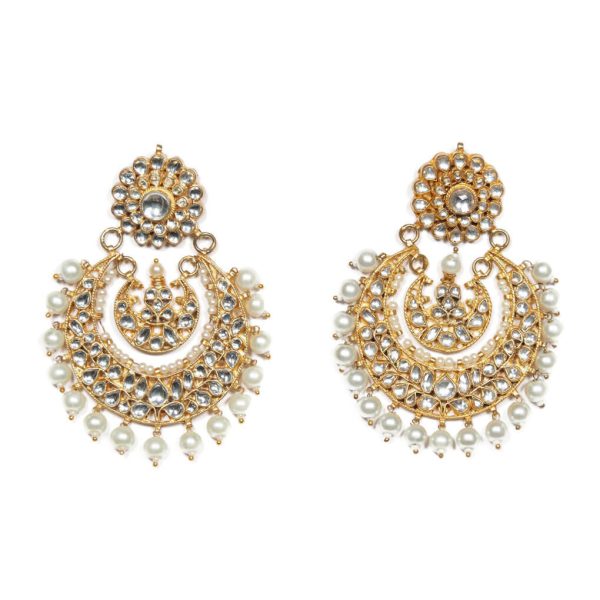 Gold Chand Bali Earrings