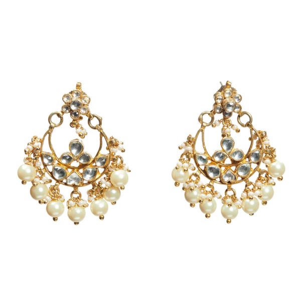 Gold Chand Baliya Earrings
